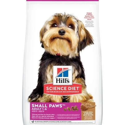 HILLS C ADULT SMALL PAWS L&R 15,5 LAMB MEAL AND BROWN RICE